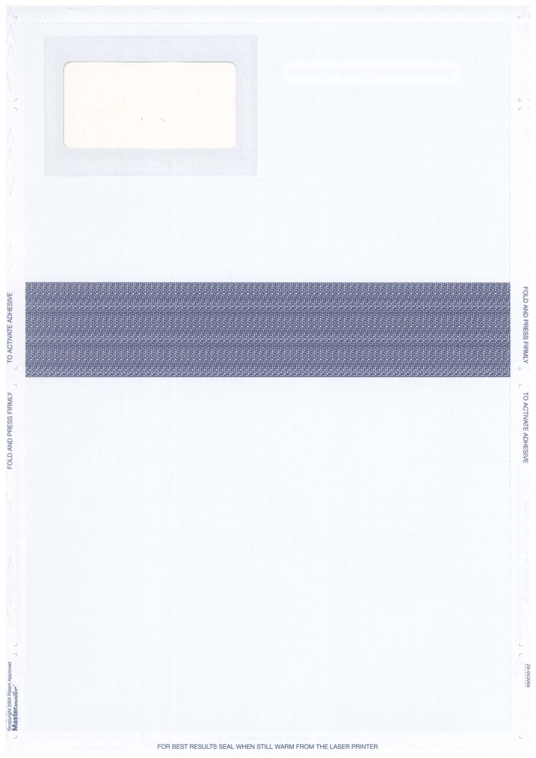 PADFH MASTERSEAL SELF SEAL LASER MAILER