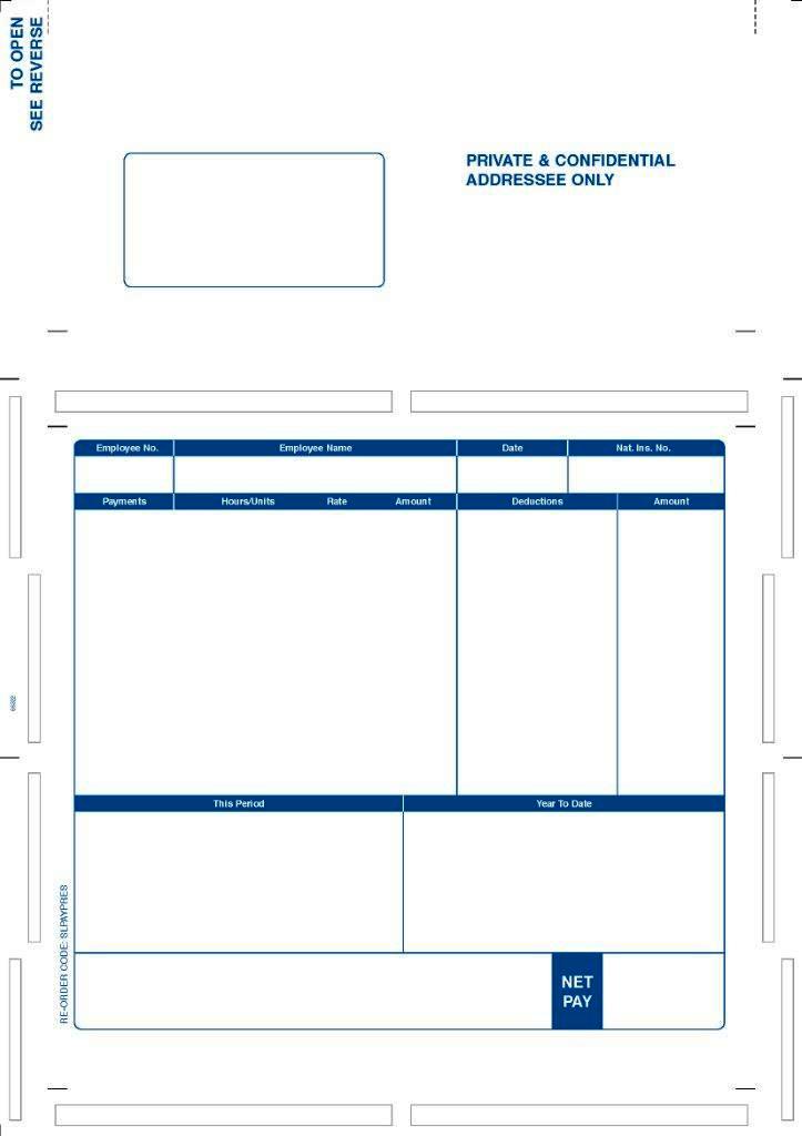 Sage pressure seal payslips