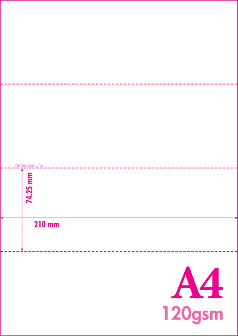 1gsm Micro Perforated Paper 4 Sheets X 1 4 Size