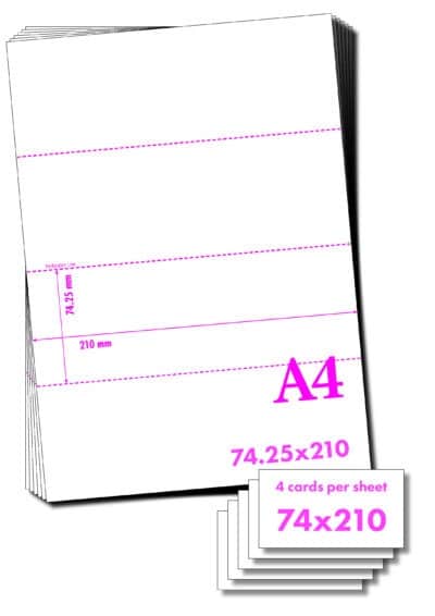 A4 to 4 sheets