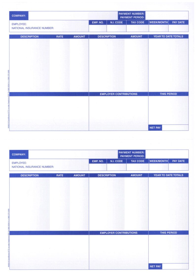 INI063 Quickbooks payslips