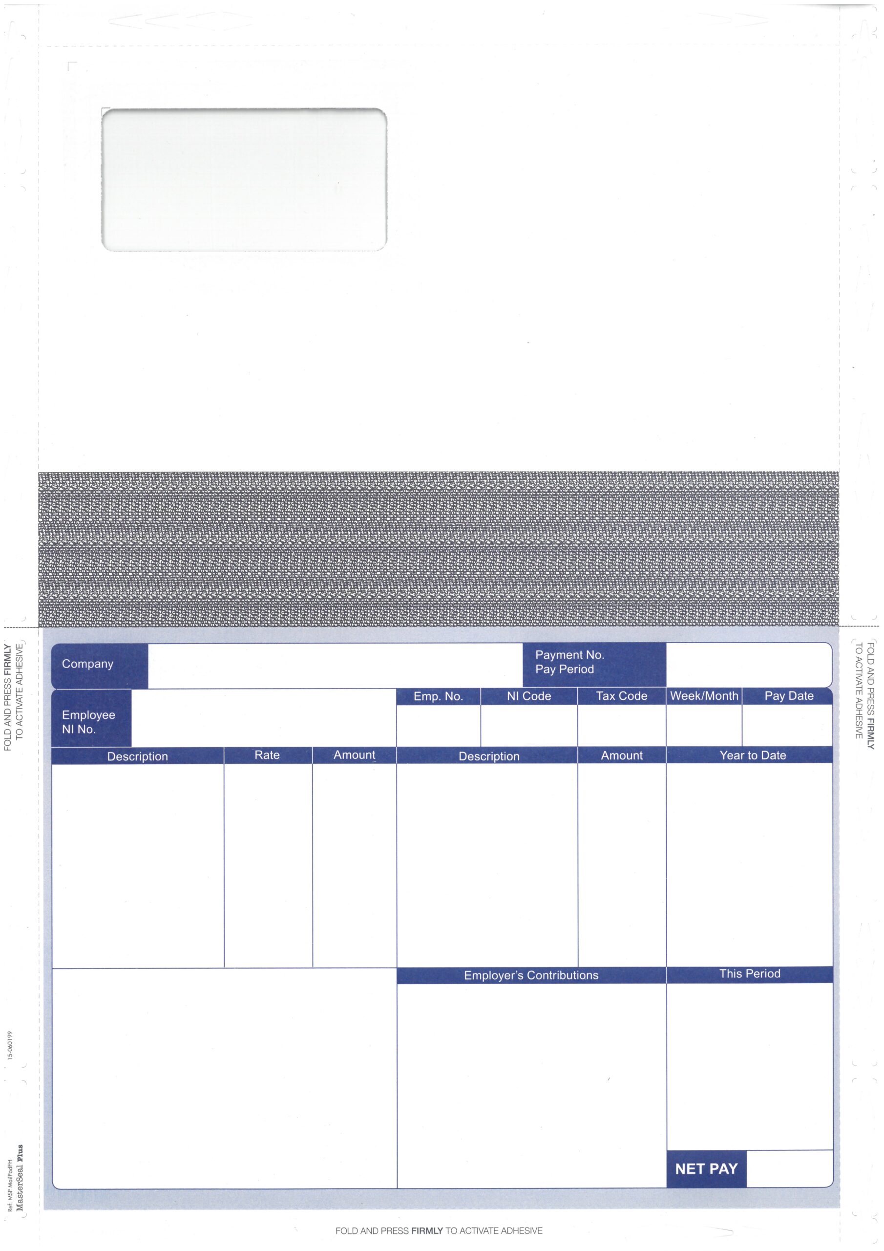 INI064 QUICKBOOKS PAYSLIPS COMPATIBLE SELF SEAL