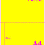 YELLOW PERFORATED PAPER