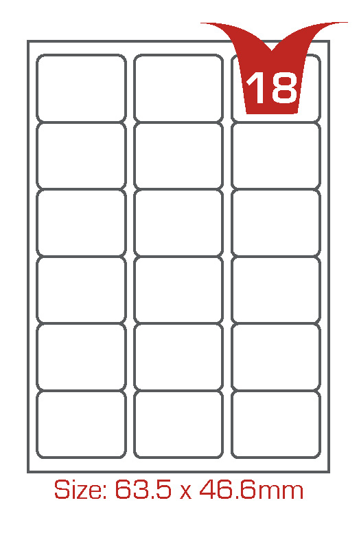 18 labels per sheet