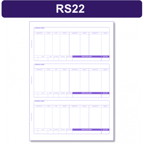 RS 22 sage payslips