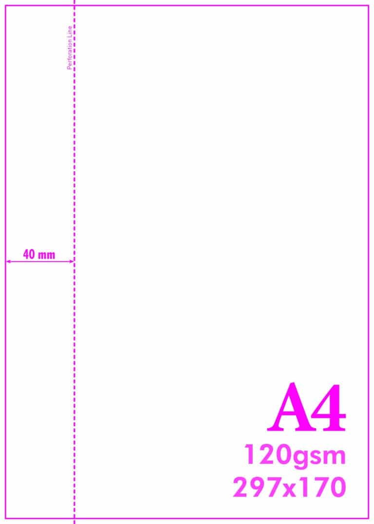 A4 Blank Perf 120gsm 1VM