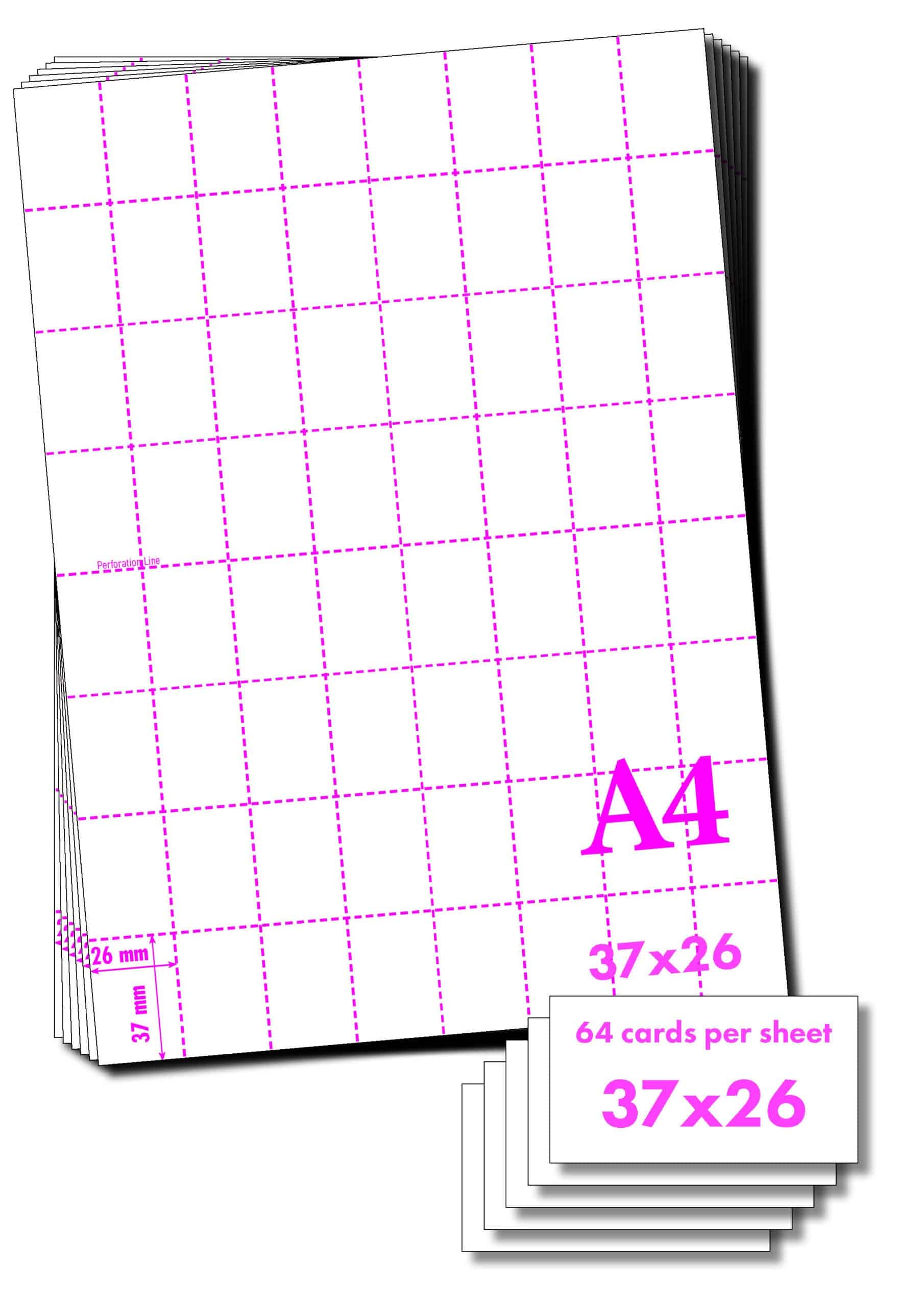 A4 to A10 Perforated Paper