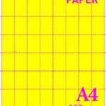 A4 Blank Perforated Paper A10 120gsm Yellow