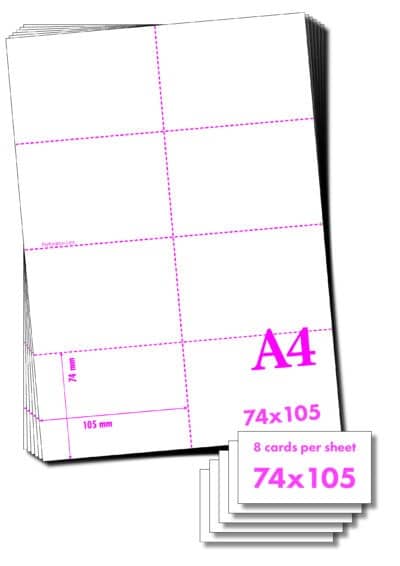 A4 to A7 Perforated Paper