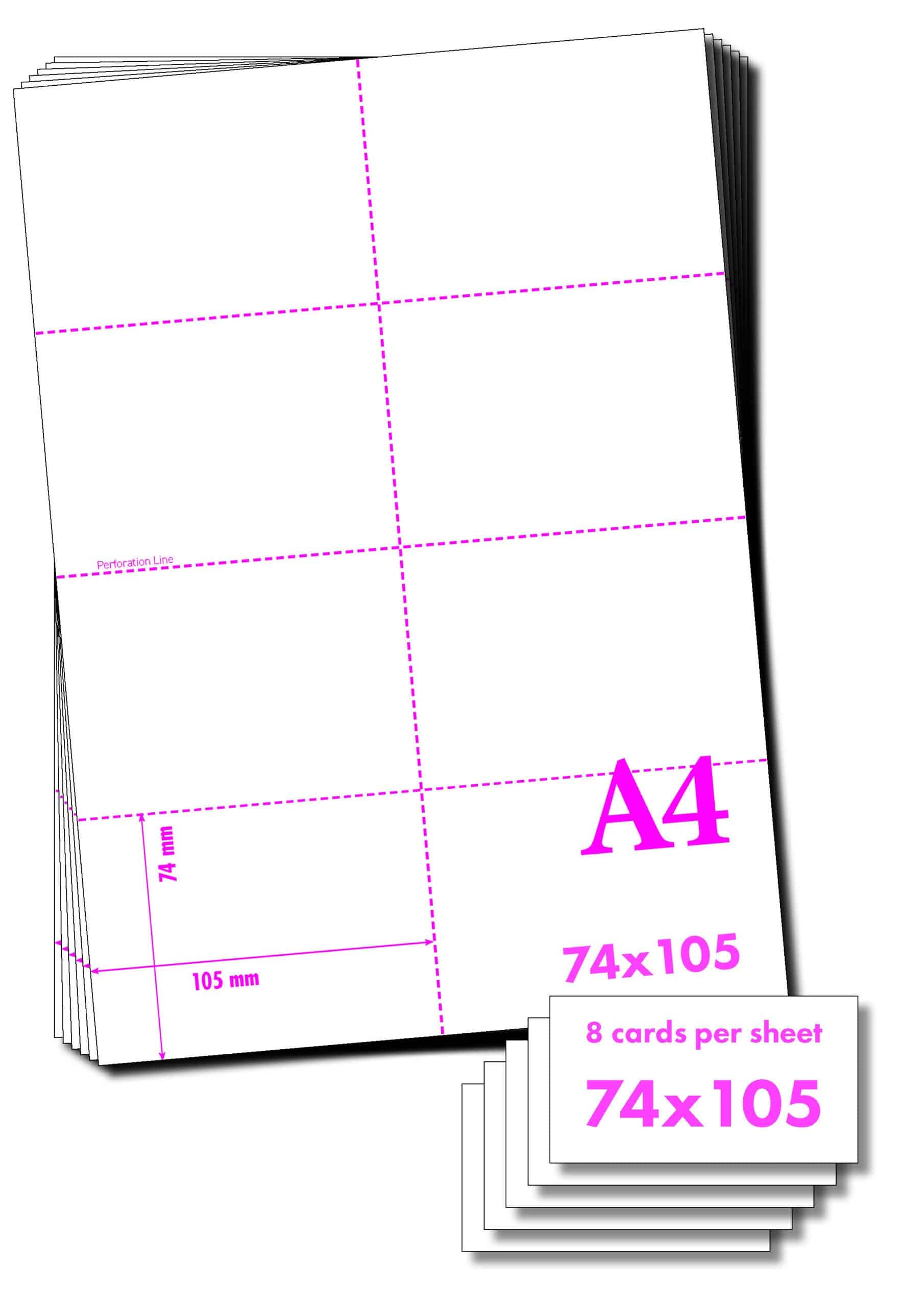 A4 to A7 Perforated Paper