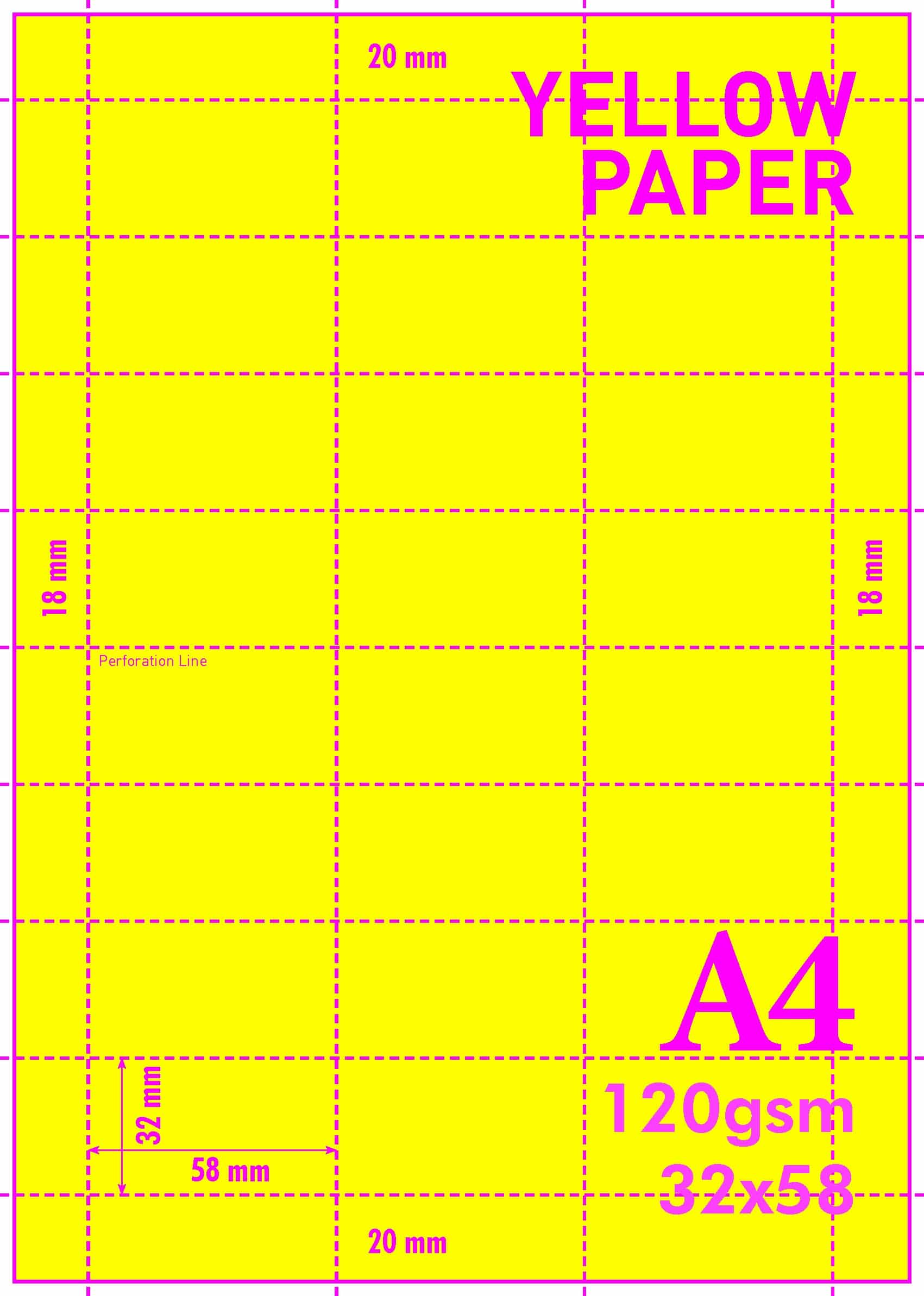 A4 MICROPERF SHELF EDGE TICKETS 24 tickets size 58mm x 32mm