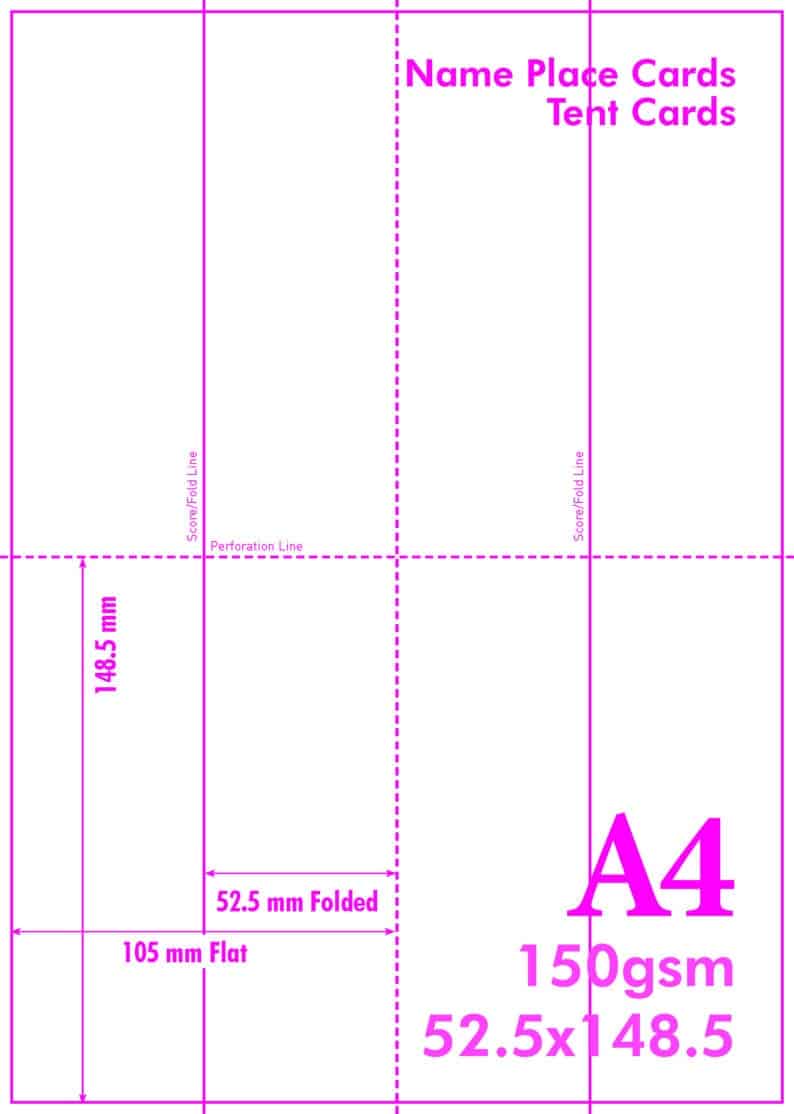 A4 150GSM TENT 4-A6