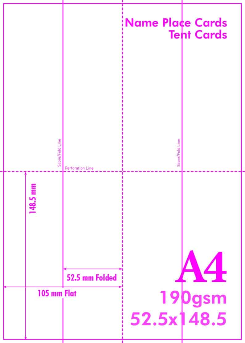 A4 190GSM TENT 4-A6