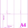A4-170GSM/TENT/4/A6 - PLACE NAME CARDS - 4 per sheet - Various Pack Sizes