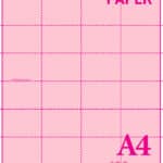 A4 120gsm A9 Perforated Paper Pink