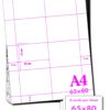 A4-150GSM/2/8s - 150GSM A4 MICRO PERFORATED CARD (Shelf Edge Labels) - VARIOUS PACK SIZES