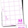 A4-90GSM/3/18 - 90GSM PERFORATED A4 PAPER - 18 per sheet - VARIOUS PACK SIZES